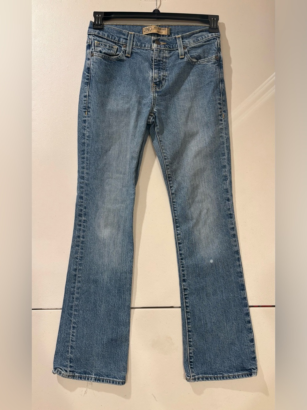 Vintage Y2K Old Navy OND Just Below Waist Bootcut Jeans 2 Short Medium Wash